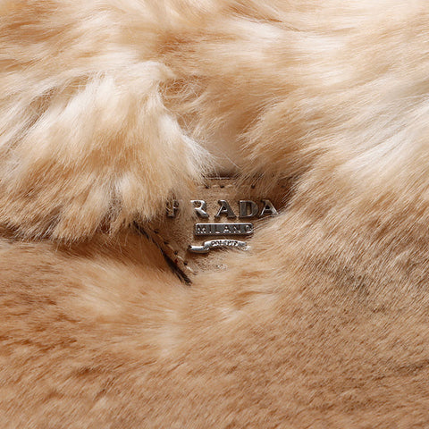 プラダ PRADA カナパ エコラパン トートバッグ ハンドバッグ ベージュ WS13638