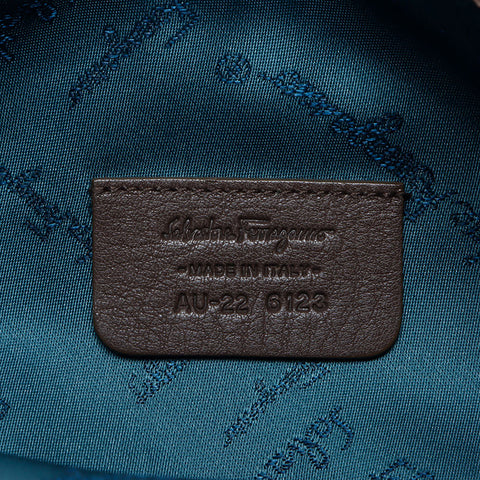 Salvatore Ferragamo Gancini pouch bag Handbag gray WS13640