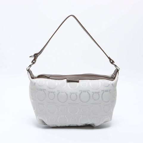 Salvatore Ferragamo Gancini pouch bag Handbag gray WS13640