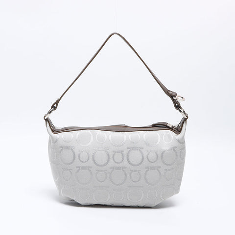 Salvatore Ferragamo Gancini pouch bag Handbag gray WS13640