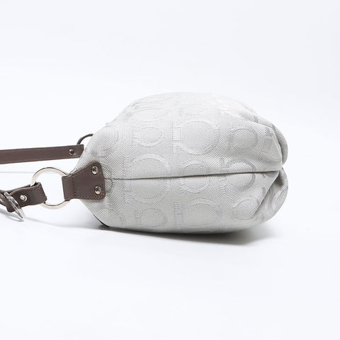 Salvatore Ferragamo Gancini pouch bag Handbag gray WS13640