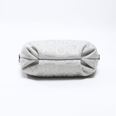 Salvatore Ferragamo Gancini pouch bag Handbag gray WS13640