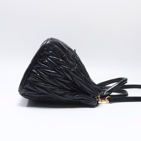 Miu Miu Materassee 2WAY Shoulder Bag Handbag black WS13641