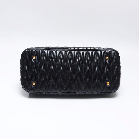 Miu Miu Materassee 2WAY Shoulder Bag Handbag black WS13641