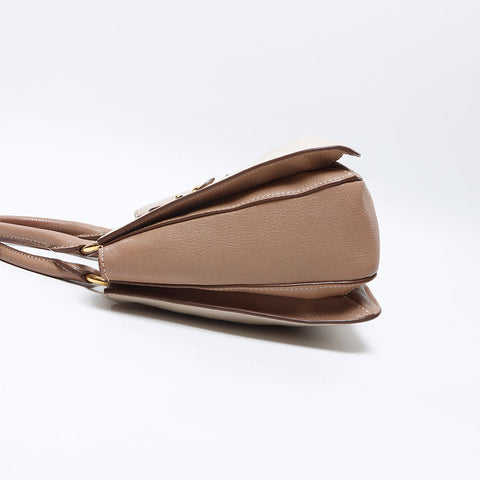 ミュウ ミュウ Miu Miu マドラスレザー 2WAY ハンドバッグ ベージュ WS13642