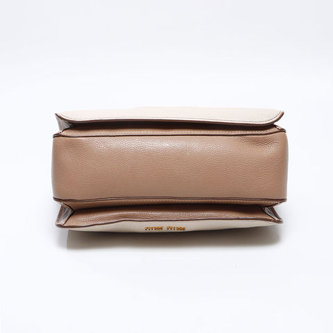 ミュウ ミュウ Miu Miu マドラスレザー 2WAY ハンドバッグ ベージュ WS13642