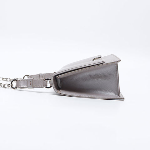 サルヴァトーレフェラガモ Salvatore Ferragamo シルバー金具 ガンチーニ ハンドバッグ ショルダーバッグ グレー WS13643
