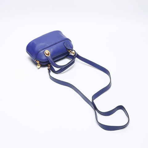 Christian Dior 2WAY Handbag Oval Shoulder Bag blue WS13644