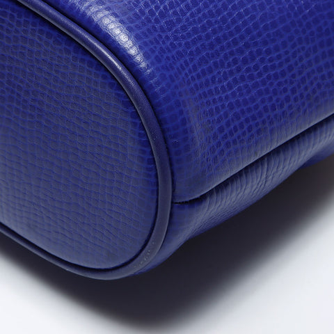 Christian Dior 2WAY Handbag Oval Shoulder Bag blue WS13644