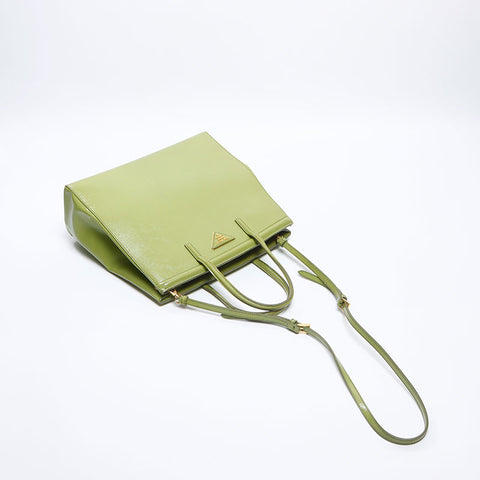 プラダ PRADA 2WAY サフィアーノ ハンドバッグ グリーン WS13646