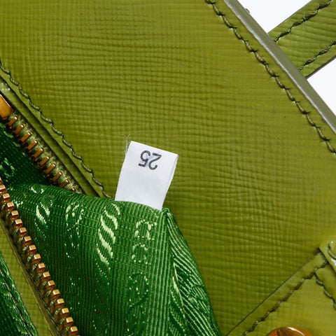 PRADA 2WAY Safiano Handbag green WS13646