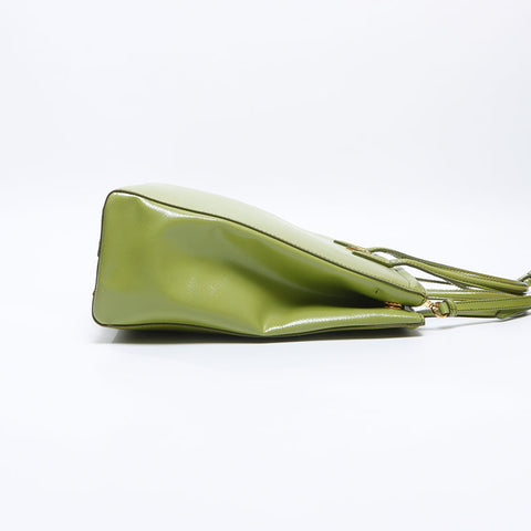 PRADA 2WAY Safiano Handbag green WS13646