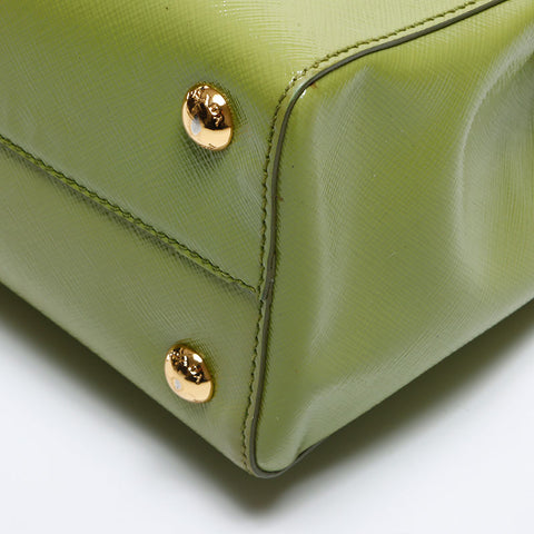 PRADA 2WAY Safiano Handbag green WS13646