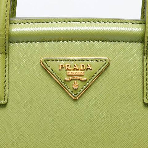 プラダ PRADA 2WAY サフィアーノ ハンドバッグ グリーン WS13646