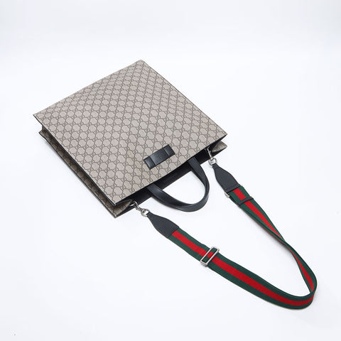 グッチ GUCCI GGキャンバス GGスプリーム シェリーライン ハンドバッグ ベージュ WS13651