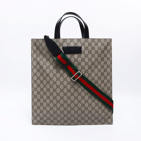 グッチ GUCCI GGキャンバス GGスプリーム シェリーライン ハンドバッグ ベージュ WS13651