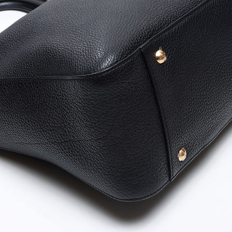 フェンディ FENDI FFトート 2way レザー トートバッグ ブラック WS13652