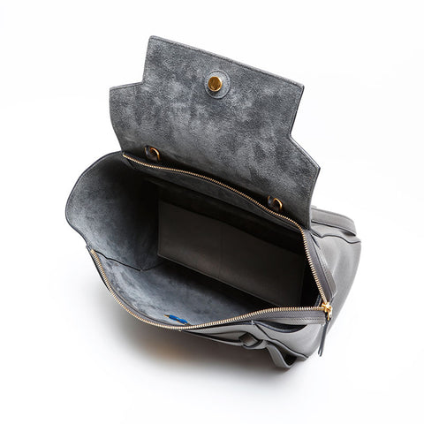 CELINE Leather 2way belt bag Shoulder Bag gray WS13653