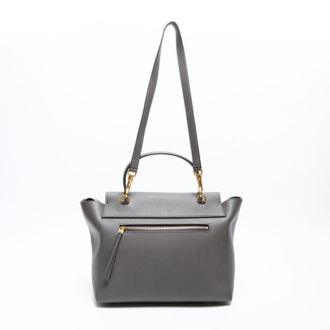 CELINE Leather 2way belt bag Shoulder Bag gray WS13653