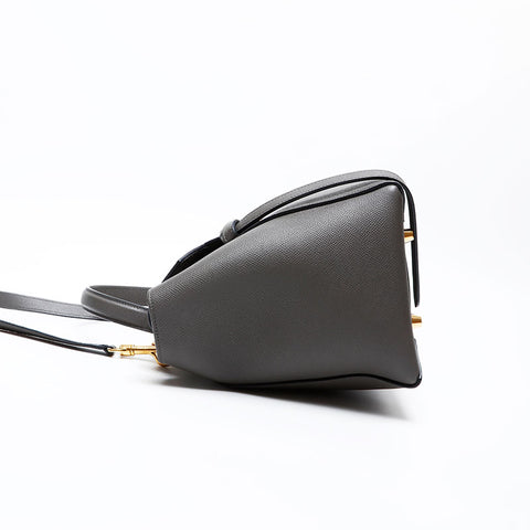 CELINE Leather 2way belt bag Shoulder Bag gray WS13653