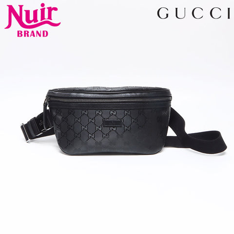 グッチ GUCCI GGインプリメ PVC ウエストバッグ ブラック WS13654