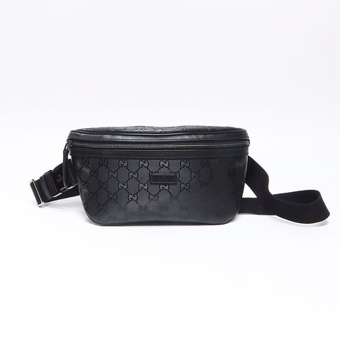 グッチ GUCCI GGインプリメ PVC ウエストバッグ ブラック WS13654