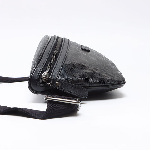 グッチ GUCCI GGインプリメ PVC ウエストバッグ ブラック WS13654