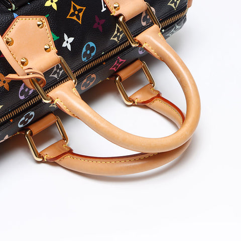 ルイ・ヴィトン LOUIS VUITTON 2007年製 マルチカラー M92642 村上隆 スピーディ30 ボストンバッグ ブラック WS13657