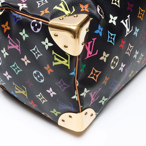 ルイ・ヴィトン LOUIS VUITTON 2007年製 マルチカラー M92642 村上隆 スピーディ30 ボストンバッグ ブラック WS13657