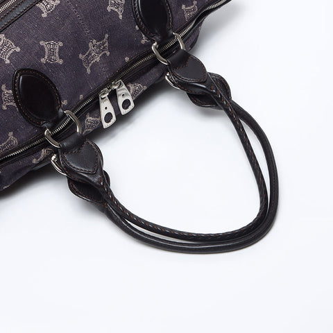 CELINE Denim Macadam Tote Bag Navy WS13658