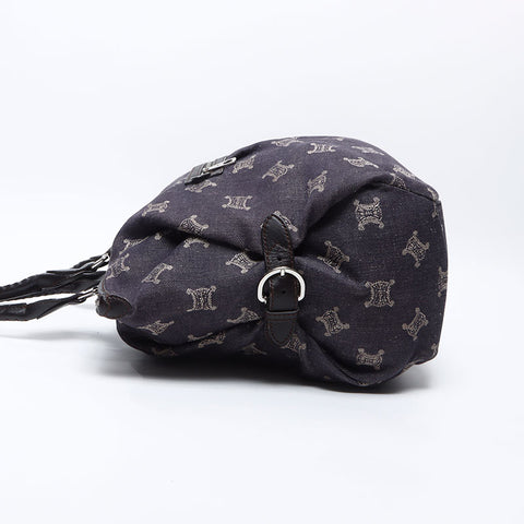 CELINE Denim Macadam Tote Bag Navy WS13658