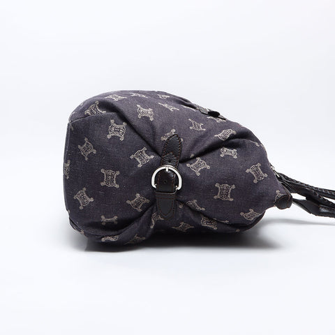 CELINE Denim Macadam Tote Bag Navy WS13658
