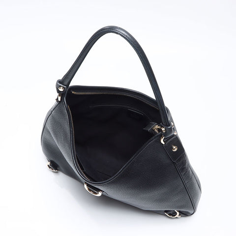 GUCCI leather Shoulder Bag black WS13659