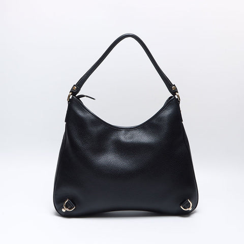GUCCI leather Shoulder Bag black WS13659