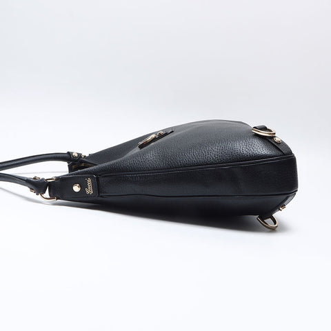 GUCCI leather Shoulder Bag black WS13659