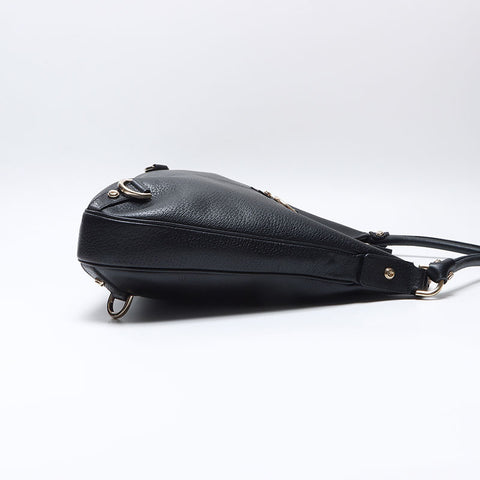 GUCCI leather Shoulder Bag black WS13659
