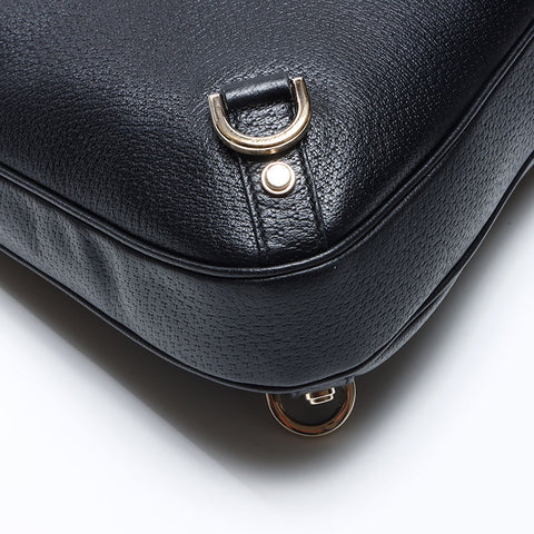 GUCCI leather Shoulder Bag black WS13659