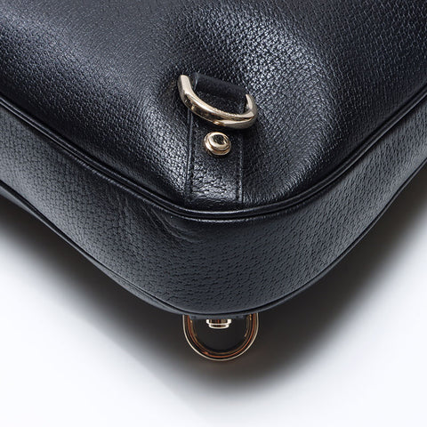 GUCCI leather Shoulder Bag black WS13659
