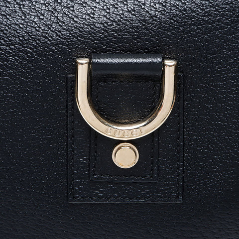 GUCCI leather Shoulder Bag black WS13659