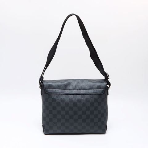 ルイ・ヴィトン LOUIS VUITTON グラフィット ディストリクトPM ダミエ ICチップ ショルダーバッグ ブラック WS13661