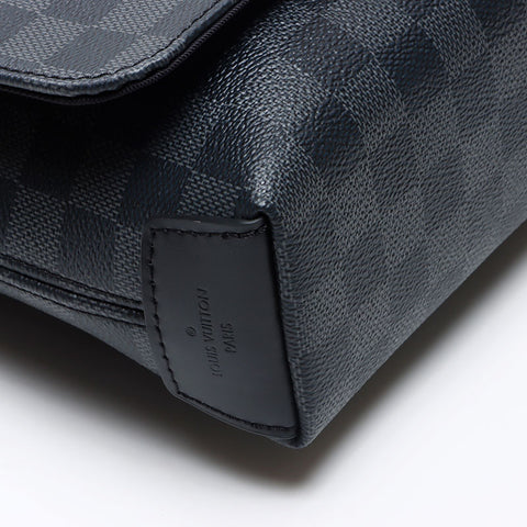 ルイ・ヴィトン LOUIS VUITTON グラフィット ディストリクトPM ダミエ ICチップ ショルダーバッグ ブラック WS13661