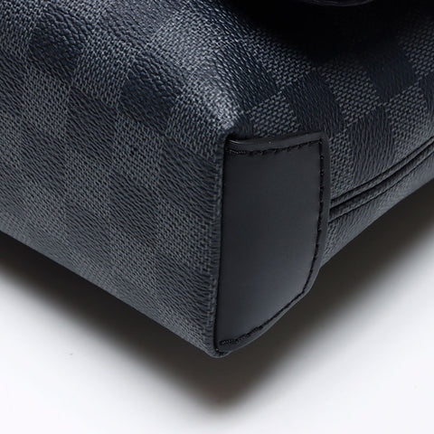 ルイ・ヴィトン LOUIS VUITTON グラフィット ディストリクトPM ダミエ ICチップ ショルダーバッグ ブラック WS13661