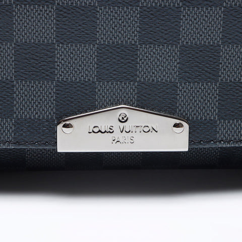 ルイ・ヴィトン LOUIS VUITTON グラフィット ディストリクトPM ダミエ ICチップ ショルダーバッグ ブラック WS13661