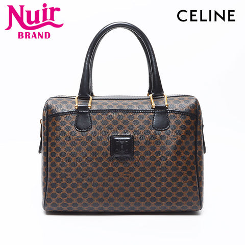 セリーヌ CELINE マカダム PVC ハンドバッグ ブラック WS13662