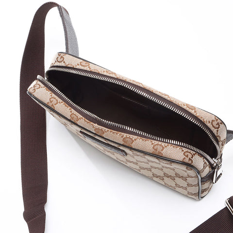 GUCCI GG canvas body bag Waist bag beige WS13663