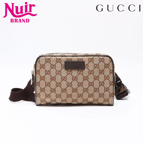 GUCCI GG canvas body bag Waist bag beige WS13663