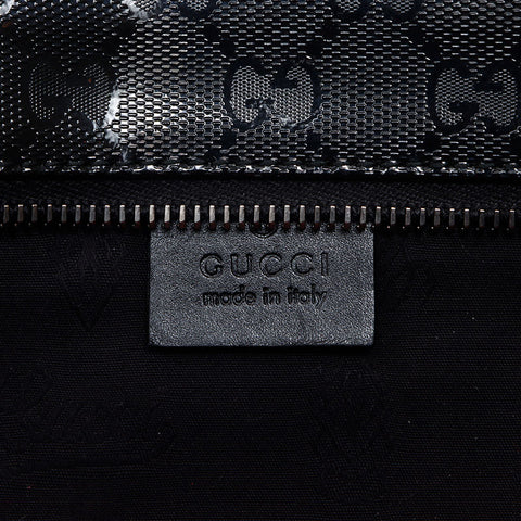 GUCCI GG Imprime PVC Tote Bag black WS13664