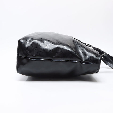 GUCCI GG Imprime PVC Tote Bag black WS13664