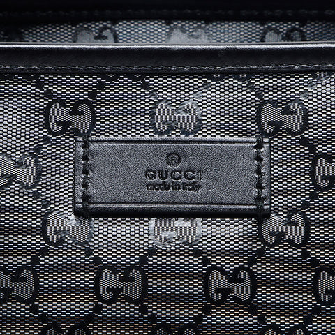 GUCCI GG Imprime PVC Tote Bag black WS13664