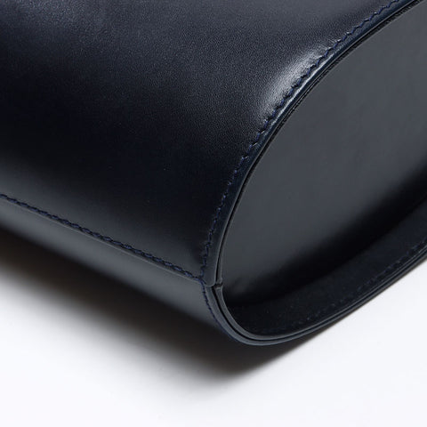 サルヴァトーレフェラガモ Salvatore Ferragamo ヴァラ レザー バケット ハンドバッグ ネイビー WS13666